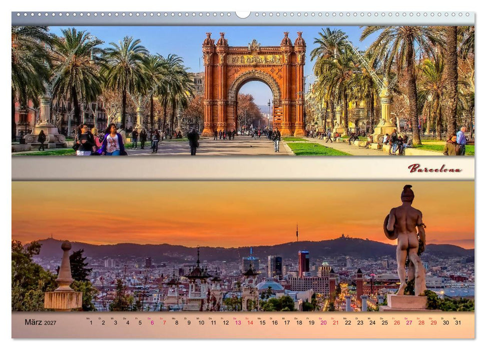 Europäische Metropolen - Panoramen (CALVENDO Premium Wandkalender 2027)
