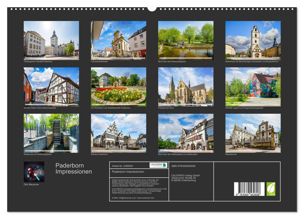 Paderborn Impressionen (CALVENDO Premium Wandkalender 2027)