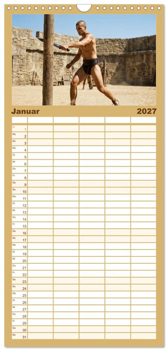 Echte Kerle – Gladiatoren (CALVENDO Familienplaner 2027)