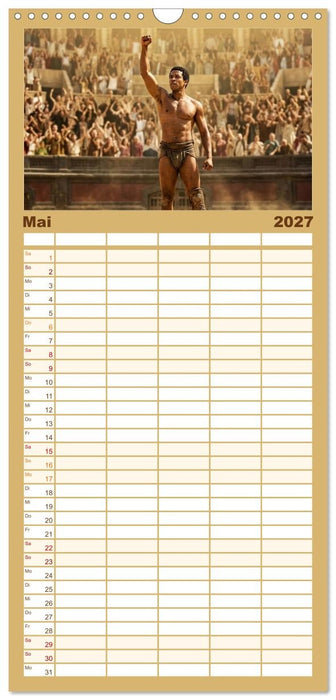 Echte Kerle – Gladiatoren (CALVENDO Familienplaner 2027)