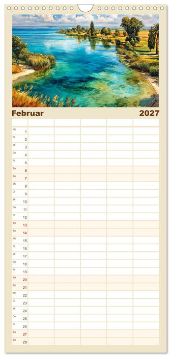 Österreich. Alpenzauber und Seenträume (CALVENDO Familienplaner 2027)