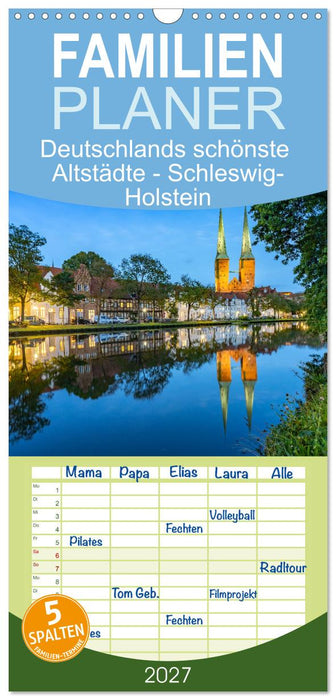 Deutschlands schönste Altstädte - Schleswig-Holstein (CALVENDO Familienplaner 2027)
