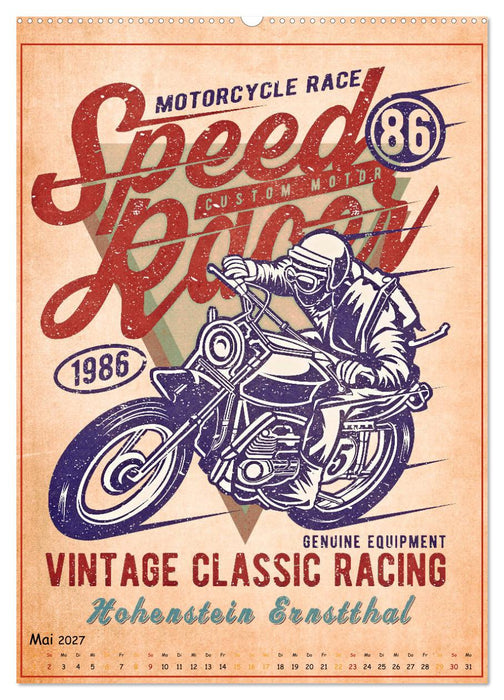 Motorrad Nostalgie (CALVENDO Premium Wandkalender 2027)