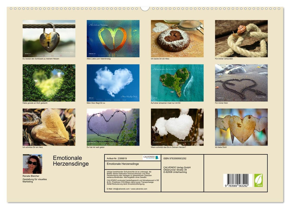 Emotionale Herzensdinge (CALVENDO Premium Wandkalender 2027)