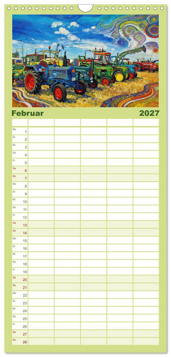Farbenfrohes Landleben (CALVENDO Familienplaner 2027)