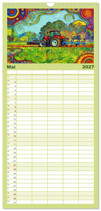 Farbenfrohes Landleben (CALVENDO Familienplaner 2027)