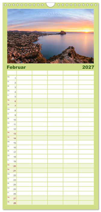 Wundervolle Costa Blanca (CALVENDO Familienplaner 2027)