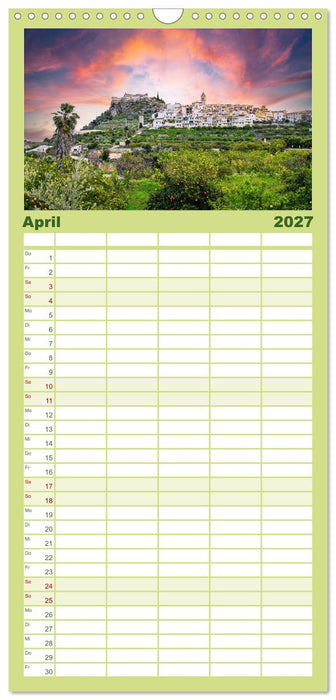 Wundervolle Costa Blanca (CALVENDO Familienplaner 2027)