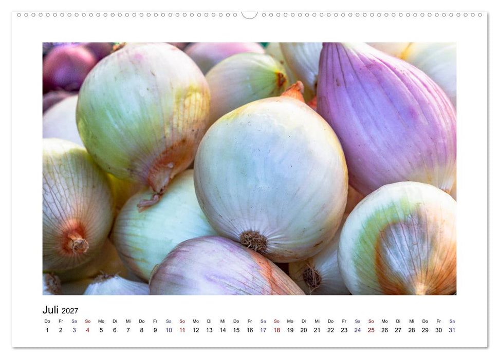 Wochenmarkt - Genussvoll Einkaufen (CALVENDO Premium Wandkalender 2027)