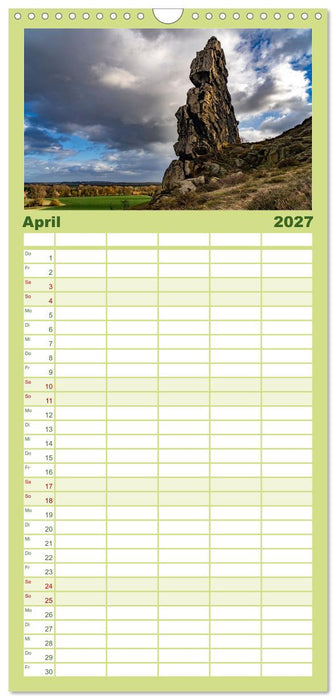 Deutschlands Regionen - der Harz (CALVENDO Familienplaner 2027)
