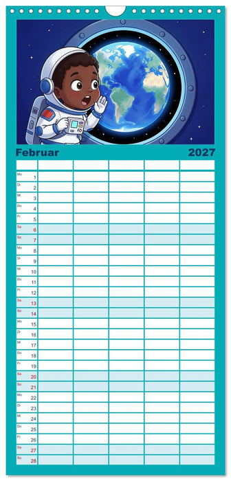 Kleine Astronauten (CALVENDO Familienplaner 2027)