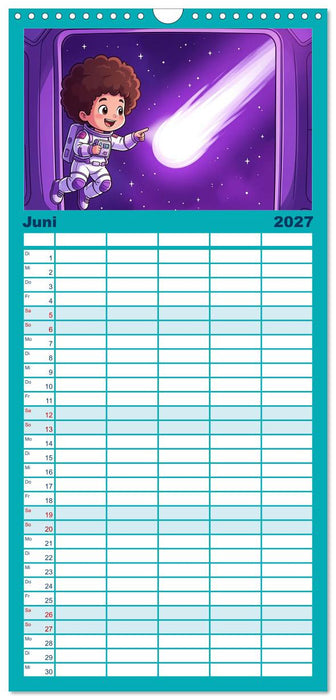 Kleine Astronauten (CALVENDO Familienplaner 2027)