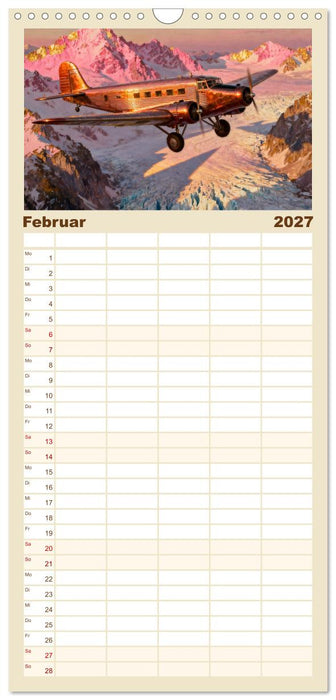 Nächster Halt: Flughöhe (CALVENDO Familienplaner 2027)