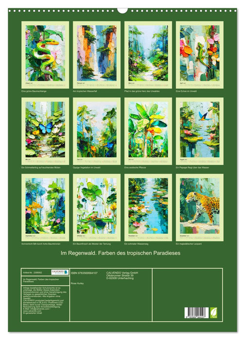 Im Regenwald. Farben des tropischen Paradieses (CALVENDO Wandkalender 2027)
