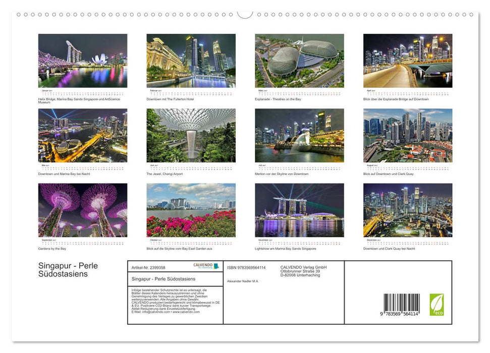 Singapur - Perle Südostasiens (CALVENDO Premium Wandkalender 2027)