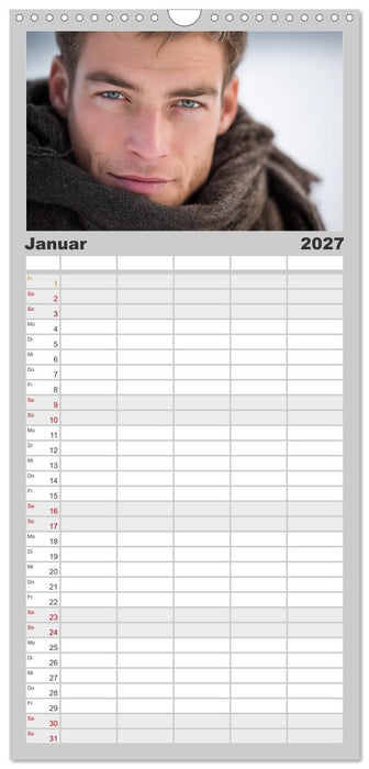 Sinnliche Männer (CALVENDO Familienplaner 2027)
