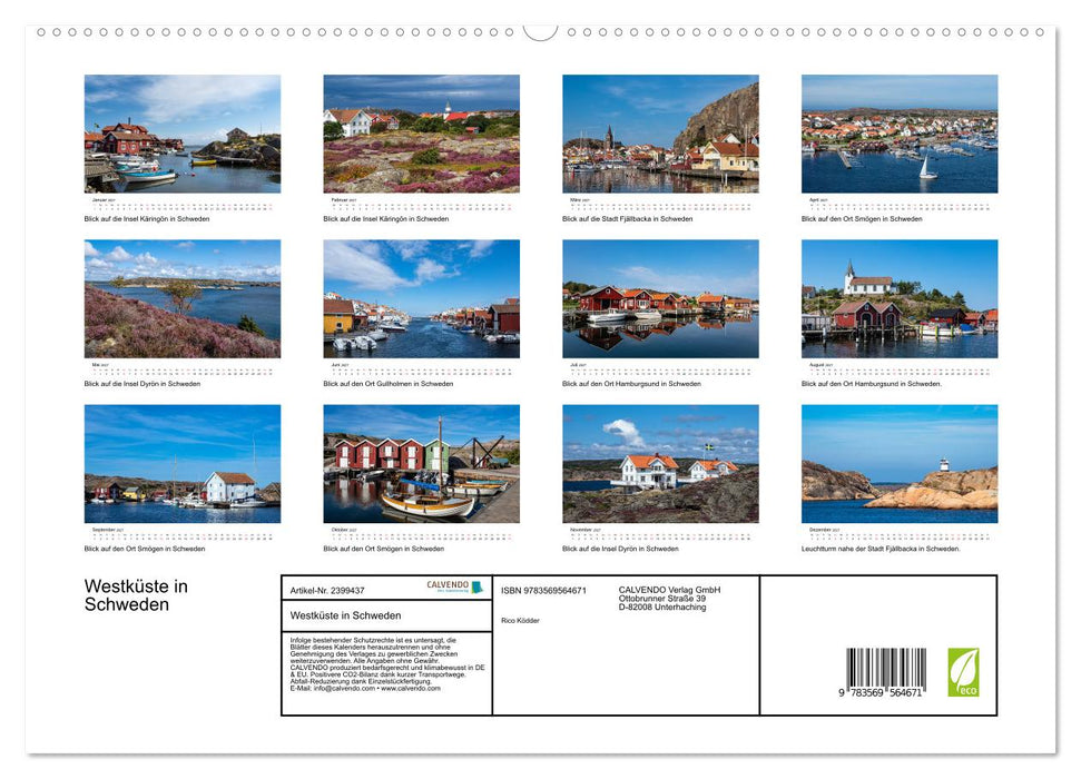 Westküste in Schweden (CALVENDO Premium Wandkalender 2027)