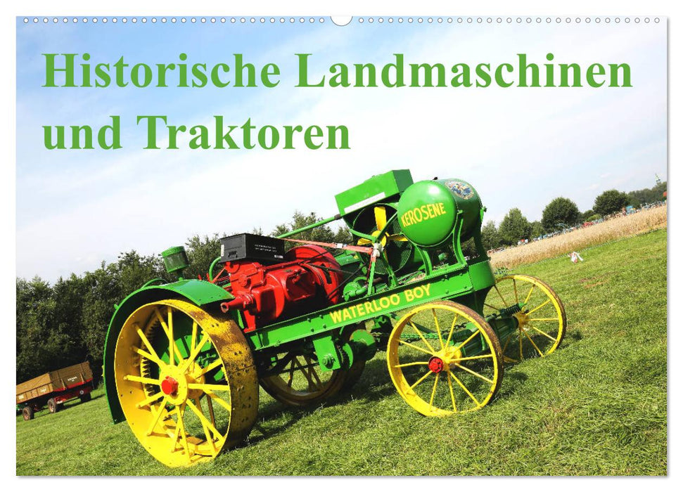 Historische Landmaschinen und Traktoren (CALVENDO Wandkalender 2027)