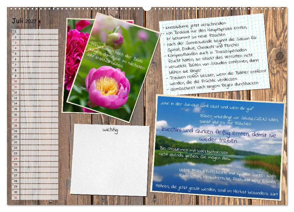 Was ist noch im Garten zu tun? (CALVENDO Premium Wandkalender 2027)