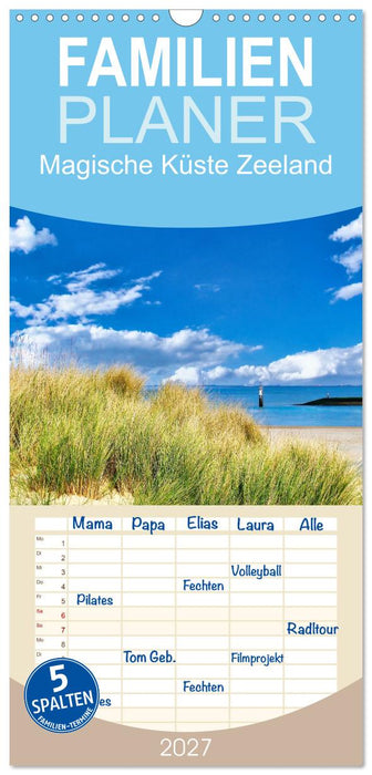 Magische Küste Zeeland (CALVENDO Familienplaner 2027)
