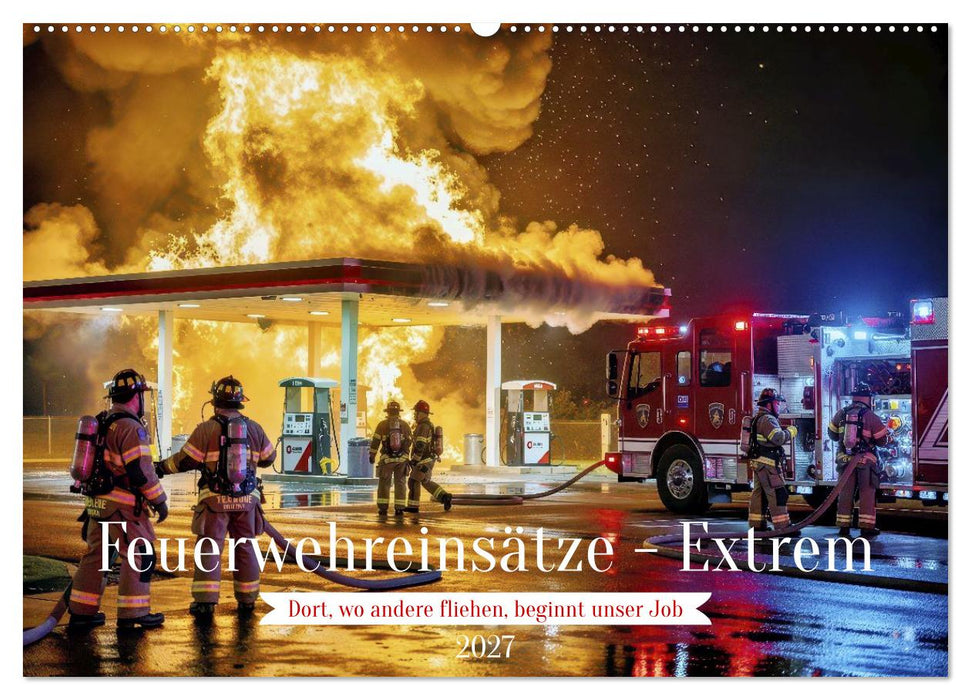 Feuerwehreinsätze - Extrem (CALVENDO Wandkalender 2027)