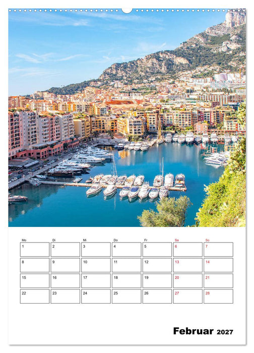 Monaco - Fürstentum an der Côte d'Azur (CALVENDO Wandkalender 2027)