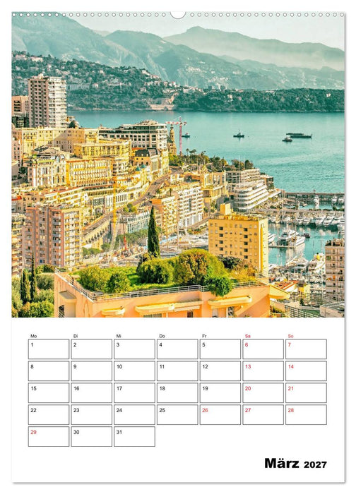 Monaco - Fürstentum an der Côte d'Azur (CALVENDO Wandkalender 2027)