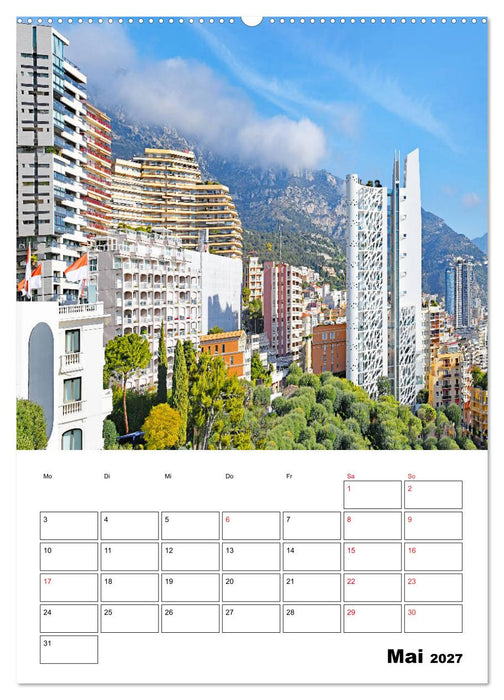 Monaco - Fürstentum an der Côte d'Azur (CALVENDO Wandkalender 2027)