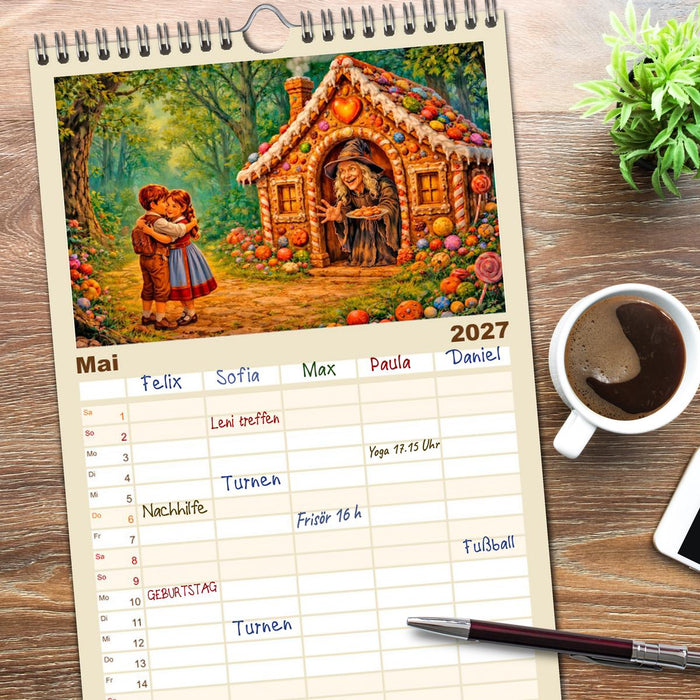 Mein großer Märchenkalender (CALVENDO Familienplaner 2027)