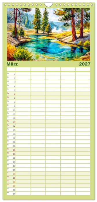 USA Impressionen. Zwischen Metropolen und Nationalparks (CALVENDO Familienplaner 2027)