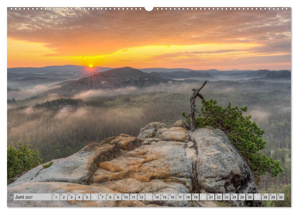 Wunderschöne Sächsische Schweiz (CALVENDO Premium Wandkalender 2027)