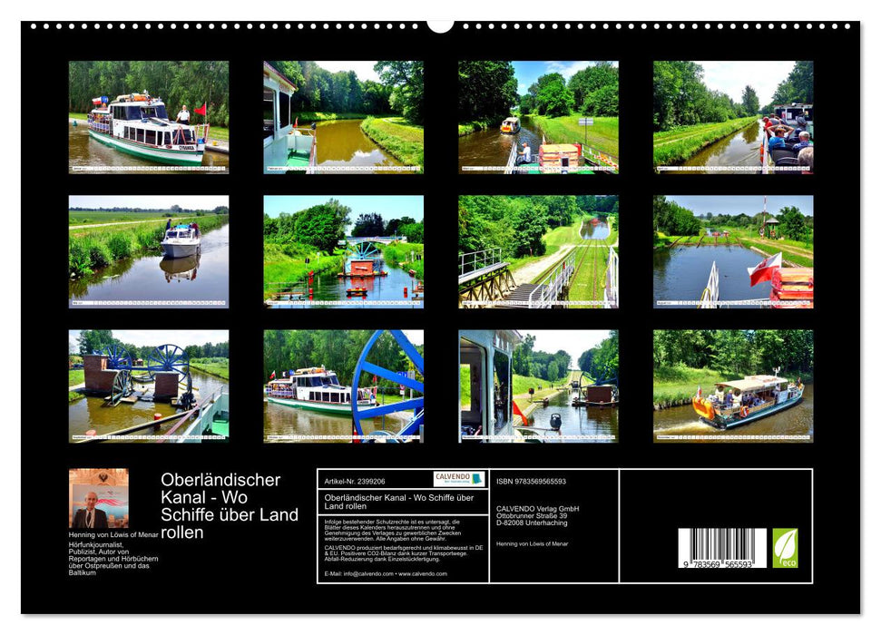 Oberländischer Kanal - Wo Schiffe über Land rollen (CALVENDO Wandkalender 2027)