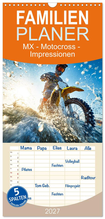 MX - Motocross - Impressionen (CALVENDO Familienplaner 2027)