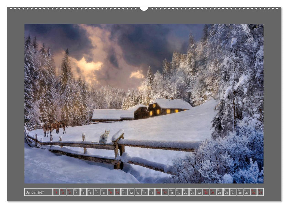 Zufluchten (CALVENDO Premium Wandkalender 2027)