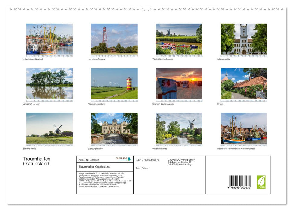 Traumhaftes Ostfriesland (CALVENDO Premium Wandkalender 2027)