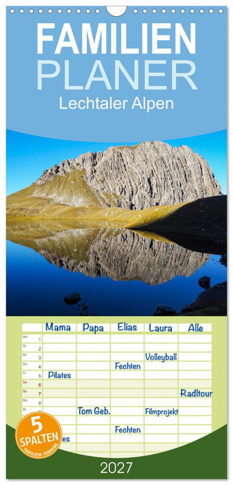 Lechtaler Alpen (CALVENDO Familienplaner 2027)