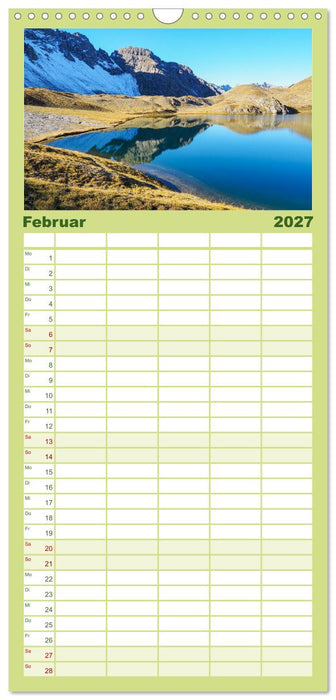 Lechtaler Alpen (CALVENDO Familienplaner 2027)