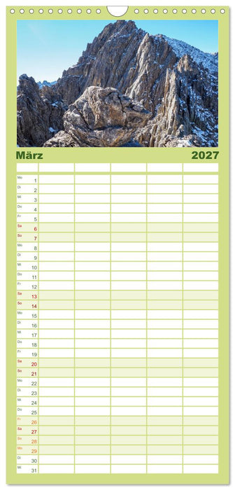 Lechtaler Alpen (CALVENDO Familienplaner 2027)