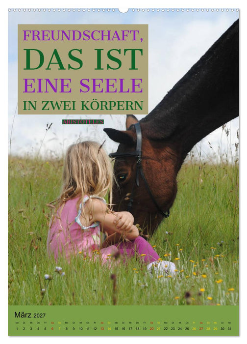 Freundschaft Weisheiten und Zitate (CALVENDO Wandkalender 2027)