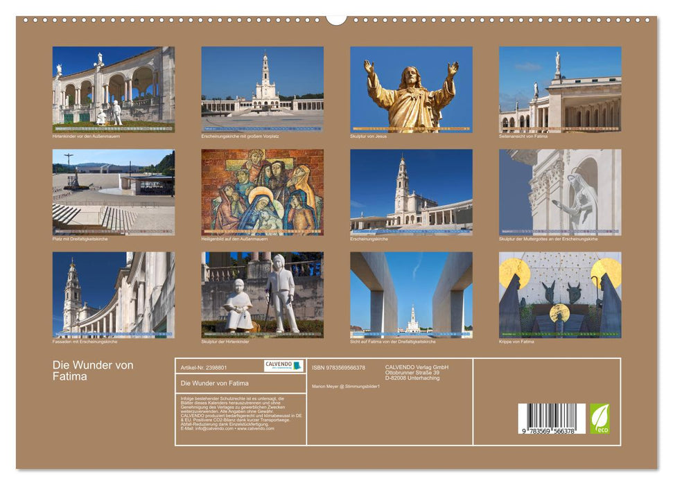Die Wunder von Fatima (CALVENDO Premium Wandkalender 2027)