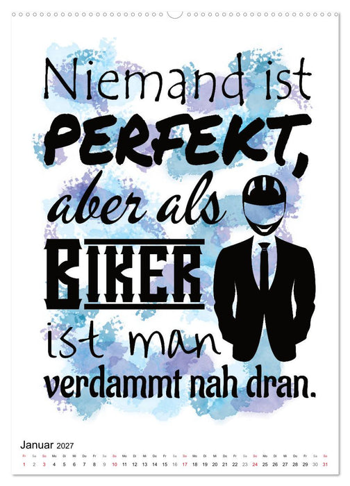 Biker-Sprüche (CALVENDO Wandkalender 2027)