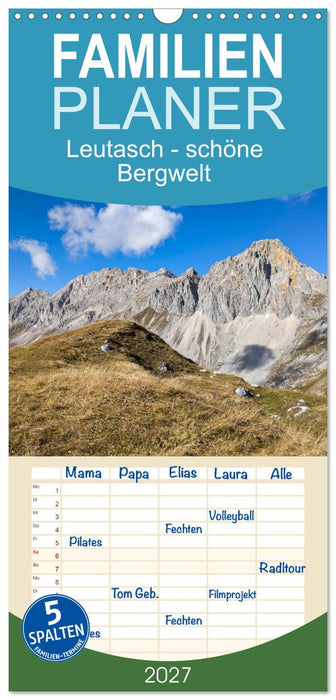 Leutasch - schöne Bergwelt (CALVENDO Familienplaner 2027)
