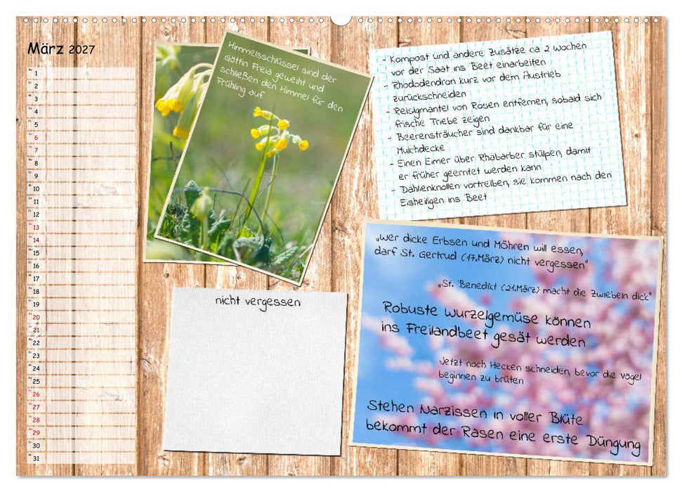 Was ist noch im Garten zu tun? (CALVENDO Wandkalender 2027)