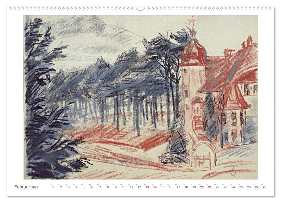 Landschaft im Licht. Daniel Wohlgemuth 1876-1967 (CALVENDO Wandkalender 2027)