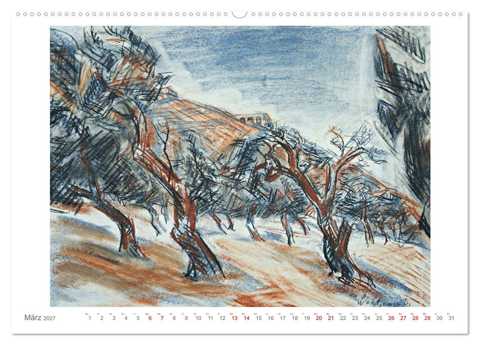 Landschaft im Licht. Daniel Wohlgemuth 1876-1967 (CALVENDO Wandkalender 2027)