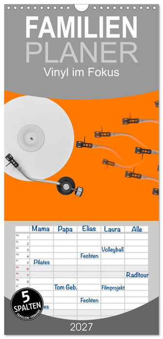 Vinyl im Fokus (CALVENDO Familienplaner 2027)