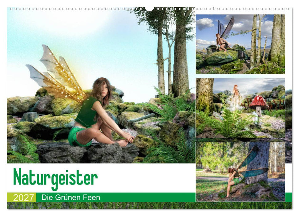 Naturgeister Die Grünen Feen (CALVENDO Wandkalender 2027)