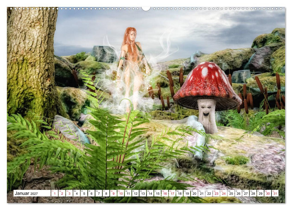 Naturgeister Die Grünen Feen (CALVENDO Premium Wandkalender 2027)