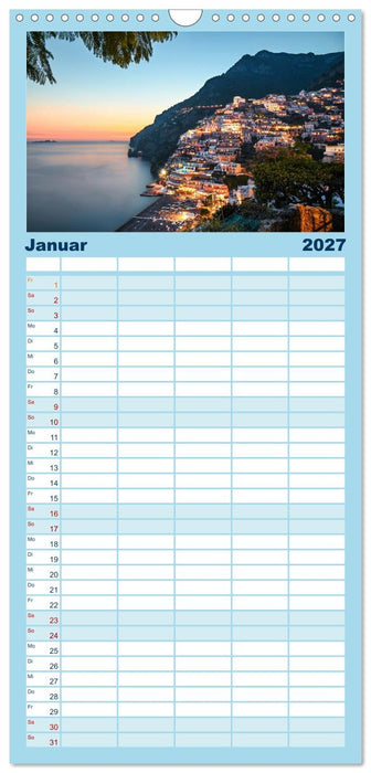 Wundervolle Amalfiküste (CALVENDO Familienplaner 2027)