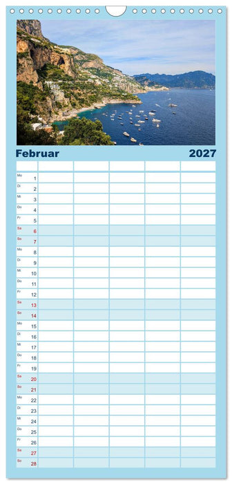 Wundervolle Amalfiküste (CALVENDO Familienplaner 2027)